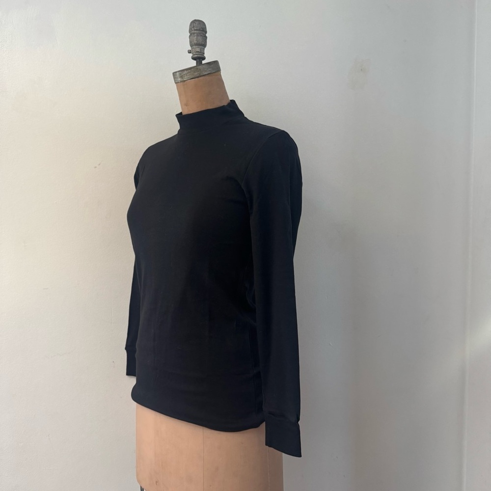 ARMOR-LUX made in France classic mock neck top size L